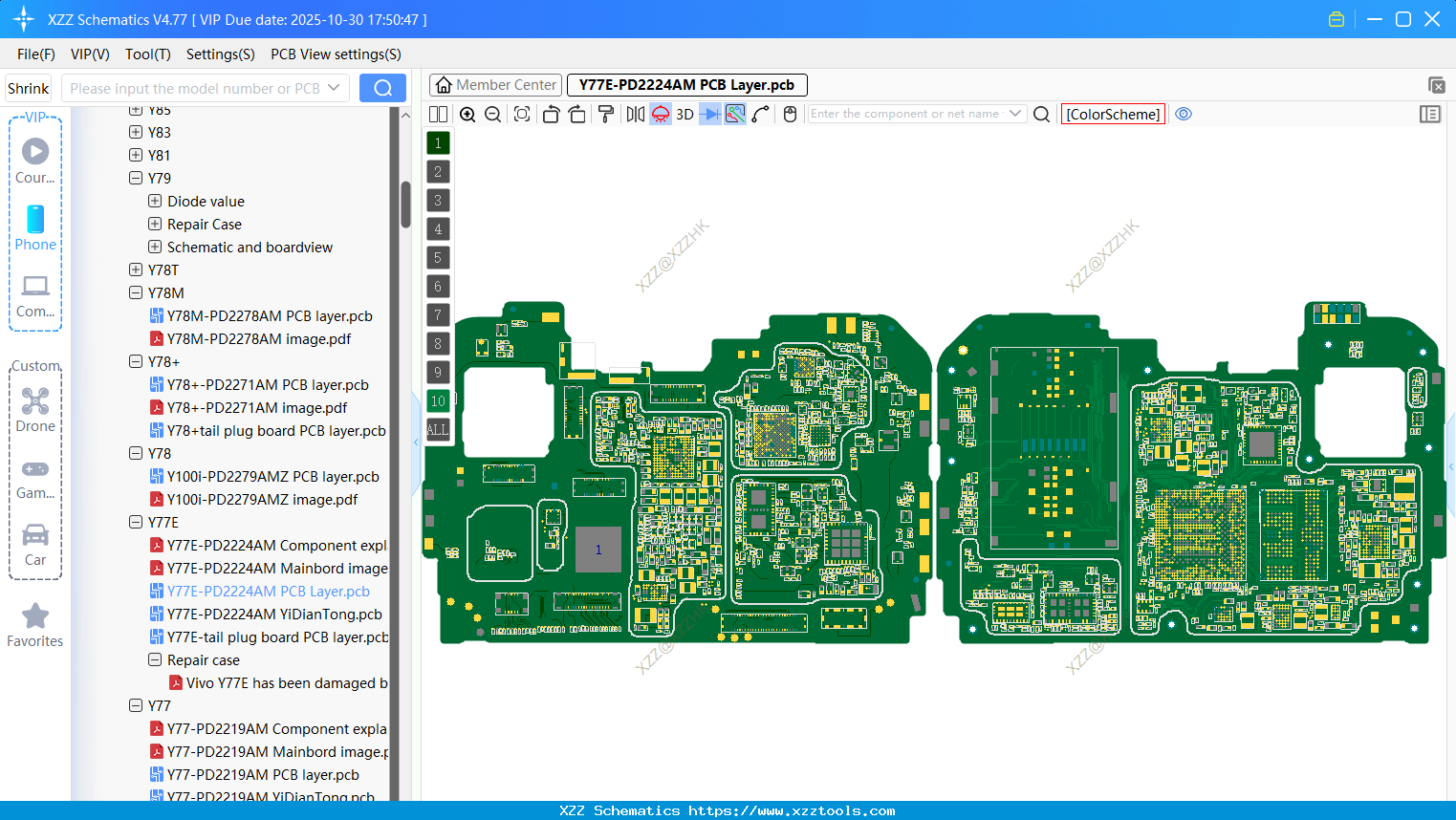 VIVO Y77E-PD2224AM PCB Layer